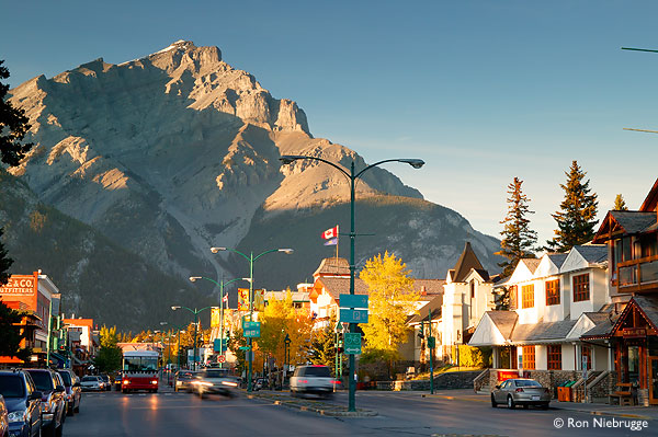 Downtown Banff in Fall
